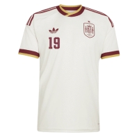 Camiseta España Lamine Yamal #19 Segunda Equipación Replica Mundial 2026 mangas cortas